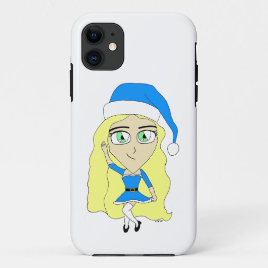 Weihnachtschibi Case-Mate iPhone Hülle (Rückseite)