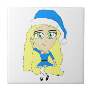 Weihnachtschibi Fliese