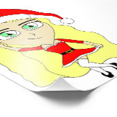 Weihnachtschibi Fotodruck (Ecke)