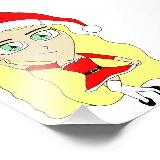 Weihnachtschibi Fotodruck (Ecke)