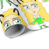 Weihnachtschibi Geschenkpapier (Rolleneckpunkt)