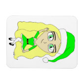 Weihnachtschibi Magnet (Horizontal)