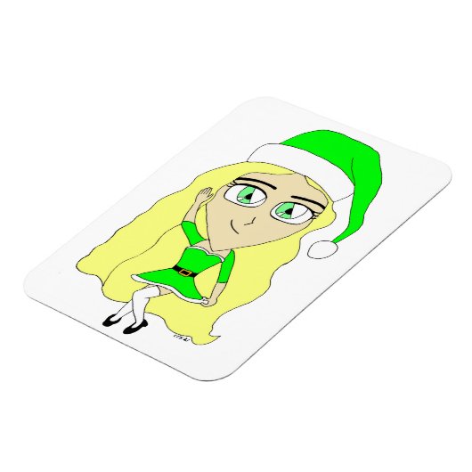 Weihnachtschibi Magnet (Linke Seite)