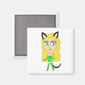 Weihnachtschibi Magnet (Vorderseite/Rückseite)