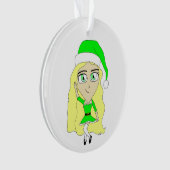 Weihnachtschibi Ornament (Vorderseite)