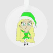 Weihnachtschibi Ornament (Rückseite)