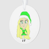 Weihnachtschibi Ornament (Vorderseite)