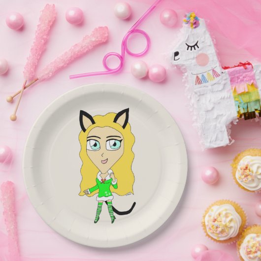 Weihnachtschibi Pappteller (Party)