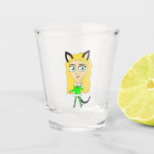 Weihnachtschibi Schnapsglas (Vorderseite)