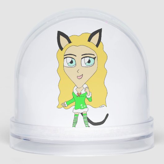 Weihnachtschibi Schneekugeln (Vorderseite)