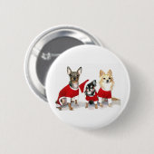 WeihnachtsChihuahua Button (Vorne & Hinten)