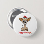 WeihnachtsChihuahua Button (Vorne & Hinten)