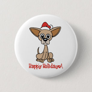 WeihnachtsChihuahua Button