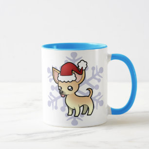 WeihnachtsChihuahua (glatter Mantel) Tasse
