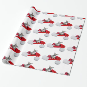 WeihnachtsChihuahua-HundePackpapier Geschenkpapier