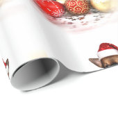 WeihnachtsChihuahua-HundePackpapier Geschenkpapier (Rolleneckpunkt)