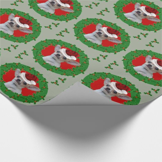 WeihnachtsChihuahua-HundePackpapier Geschenkpapier (Ecke)