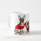WeihnachtsChihuahua Kaffeetasse (Vorderseite Links)