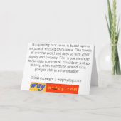 WEIHNACHTSChihuahua-KARTE Feiertagskarte (Rückseite)