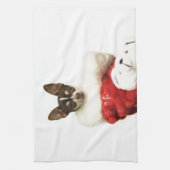 WeihnachtsChihuahuahund Handtuch (Vertikal)
