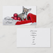 WeihnachtsChihuahuahund Visitenkarte (Vorne/Hinten)