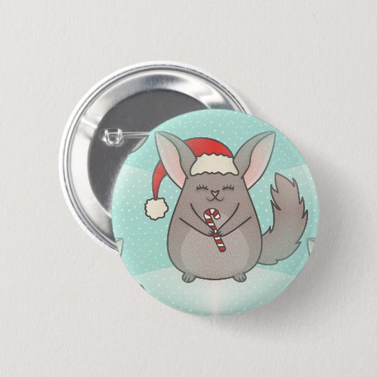 Weihnachtschinchillas Button (Vorne & Hinten)
