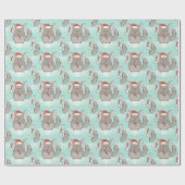 Weihnachtschinchillas Geschenkpapier (Flach)