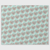 Weihnachtschinchillas Geschenkpapier (Flach)