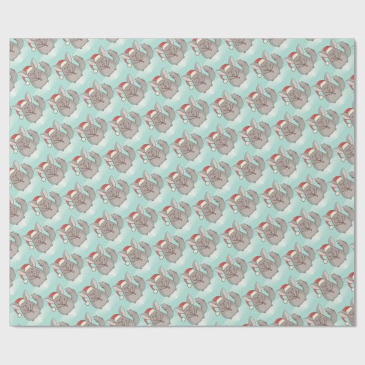 Weihnachtschinchillas Geschenkpapier (Flach)