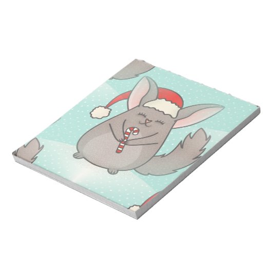 Weihnachtschinchillas Notizblock (Rotiert)