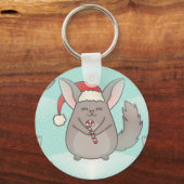 Weihnachtschinchillas Schlüsselanhänger (Vorderseite)