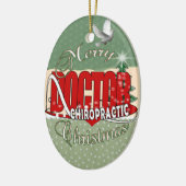 WEIHNACHTSchiropraktik-DOKTOR Keramik Ornament (Links)
