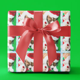 Weihnachtschlafen Cavalier King Charles Puppy Geschenkpapier