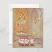 Weihnachtschor Feiertagspostkarte (Vorne/Hinten)