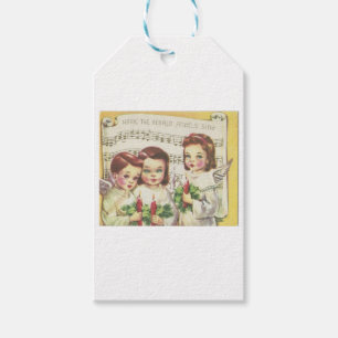 Weihnachtschor im Vintage-Stil Geschenkanhänger