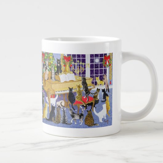 Weihnachtschor Jumbo-Tasse (Rechts)