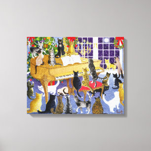 Weihnachtschor Leinwanddruck