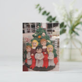 Weihnachtschor Postkarte (Stehend Vorderseite)