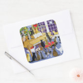 Weihnachtschor Quadratischer Aufkleber (Umschlag)