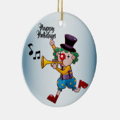 WeihnachtsCircus Clownmusik Keramik Ornament (Rechts)