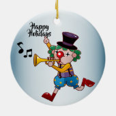 WeihnachtsCircus Clownmusik Keramik Ornament (Hinten)