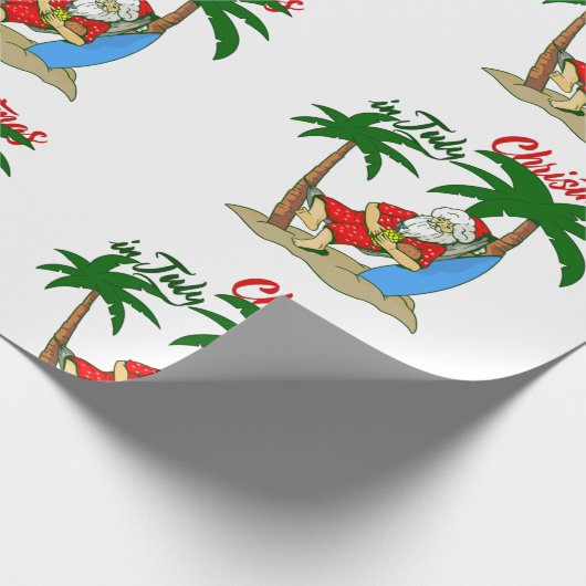 Weihnachtsclaus Geschenkpapier (Ecke)