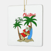 Weihnachtsclaus Keramikornament (Links)