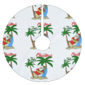 Weihnachtsclaus Polyester Weihnachtsbaumdecke (Vorderseite)