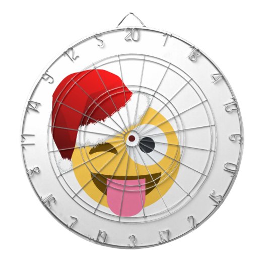Weihnachtsclaus windet Emoji Dartscheibe (vorne)