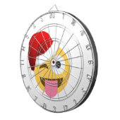 Weihnachtsclaus windet Emoji Dartscheibe (Vorderseite rechts)