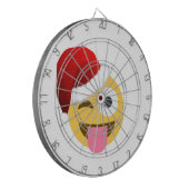 Weihnachtsclaus windet Emoji Dartscheibe (Vorderseite Links)