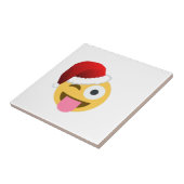Weihnachtsclaus windet Emoji Fliese (Seite)