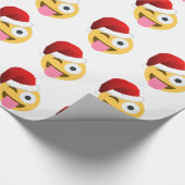 Weihnachtsclaus windet Emoji Geschenkpapier (Ecke)