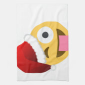 Weihnachtsclaus windet Emoji Handtuch (Vertikal)